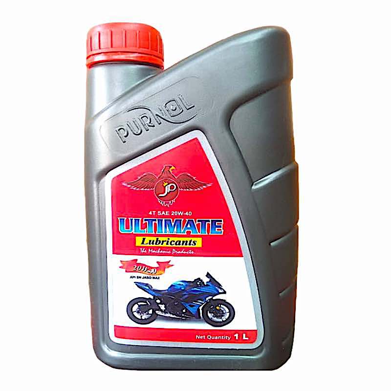Engine Oil for 2 Wheeler JP Ultimate Lubricants 20W-40 SN Grade 1 Litre